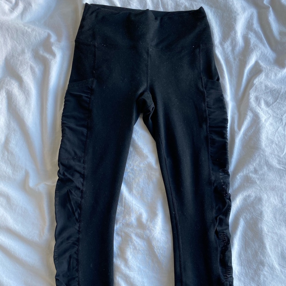 Fabletics black mesh leggings